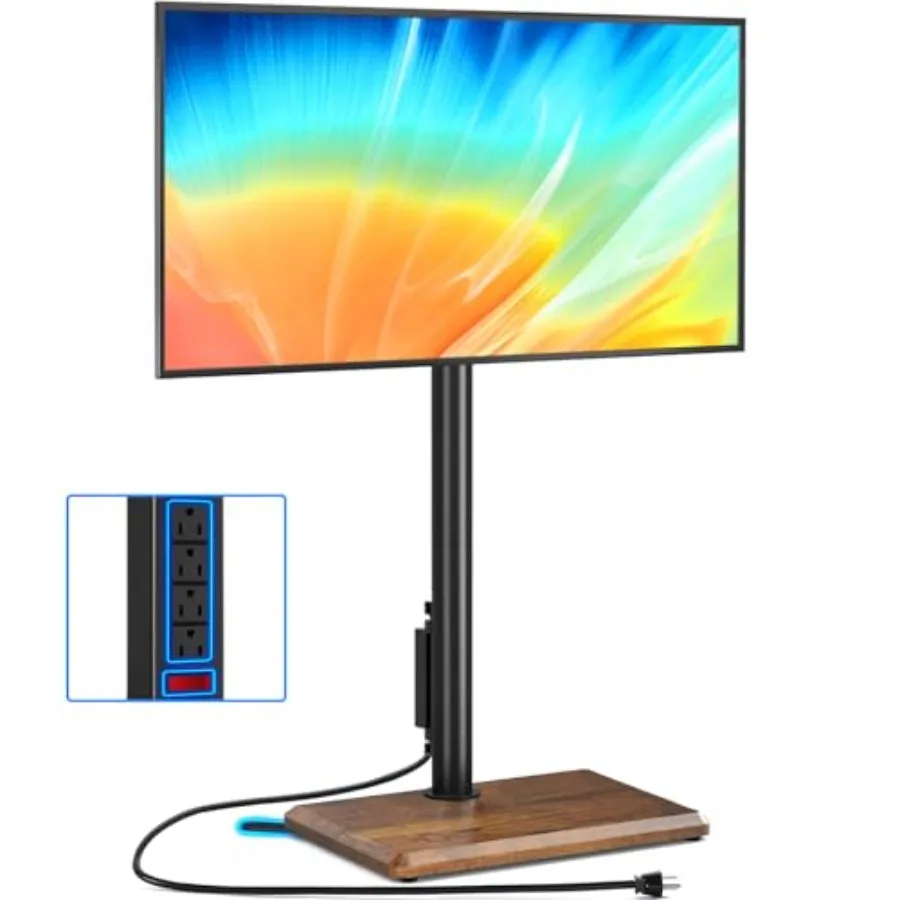 Swivel Floor TV Stand with Power Outlet for 32-60 inch TVs Height Adjustable Tall TV Stand with Wood Base Hold Up to 88lbs Savi
Swivel Floor TV Stand with Power Outlet for 32-60 inch TVs Height Adjustable Tall TV Stand with Wood Base Hold Up to 88lbs Savi