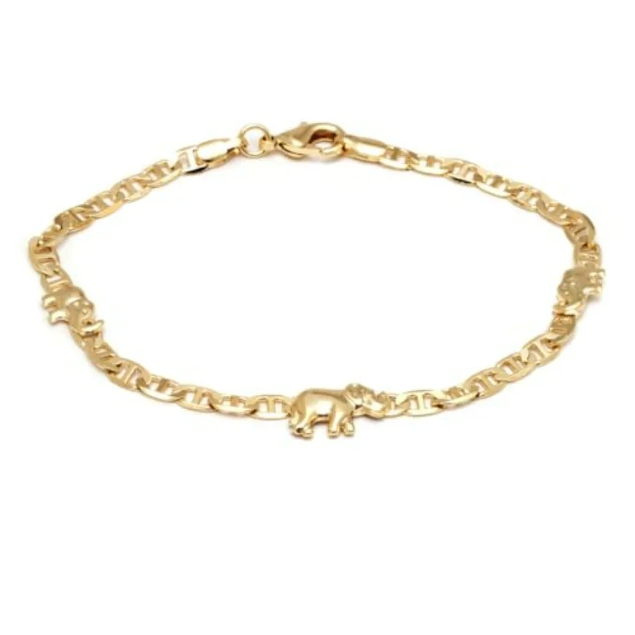 Barzel 18K Gold Plated Flat Marina Elephant Anklet For Women - Made In Brazil
Barzel 18K Gold Plated Flat Marina Elephant Anklet For Women - Made In Brazil