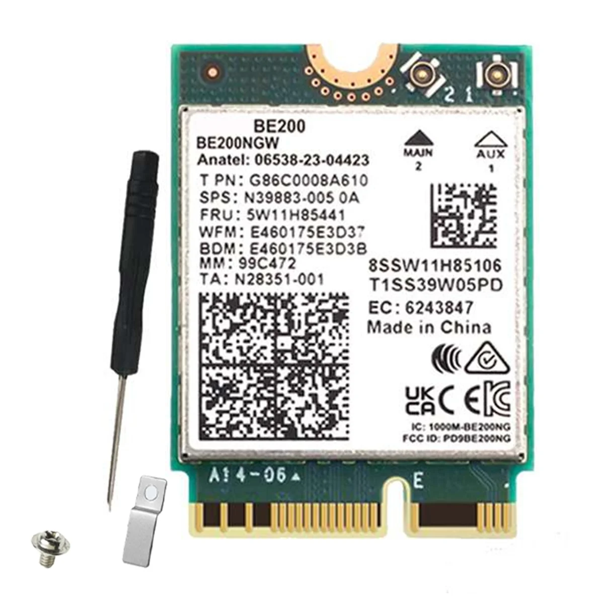 ATP-WIFI 7 BE200 BE200NGW WiFi-карта BT 5,4 802.11AX трехдиапазонный беспроводной сетевой адаптер M.2 NGFF для Win10/11
ATP-WIFI 7 BE200 BE200NGW WiFi-карта BT 5,4 802.11AX трехдиапазонный беспроводной сетевой адаптер M.2 NGFF для Win10/11