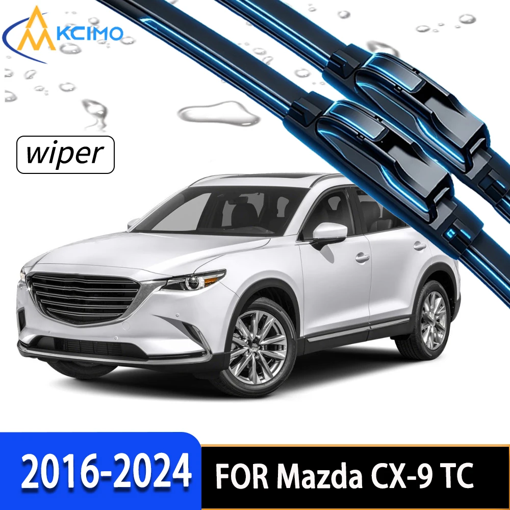 Premium Front Windshield Wiper Blades with High-Density Rubber, Perfect Fit for Mazda CX-9 TC 2016-2024
Premium Front Windshield Wiper Blades with High-Density Rubber, Perfect Fit for Mazda CX-9 TC 2016-2024