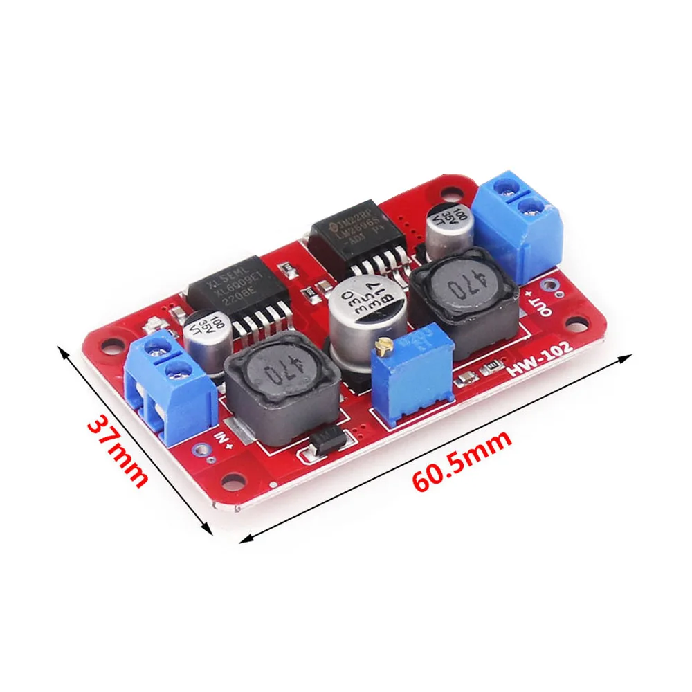 XL6009 LM2596S DC-DC Converter Step-Up Down Voltage Adjustable Power Supply Module 4-35V to 1.25V-25V Boost Buck Power Board
XL6009 LM2596S DC-DC Converter Step-Up Down Voltage Adjustable Power Supply Module 4-35V to 1.25V-25V Boost Buck Power Board