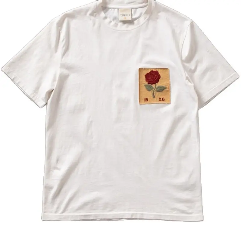 Men's T-Shirt Short Sleeves Embroidered O-Neck Cotton Soft T-Shirt Summer Streetwear Elegant Vintage Designer Clothes Boyfriend
Men's T-Shirt Short Sleeves Embroidered O-Neck Cotton Soft T-Shirt Summer Streetwear Elegant Vintage Designer Clothes Boyfriend