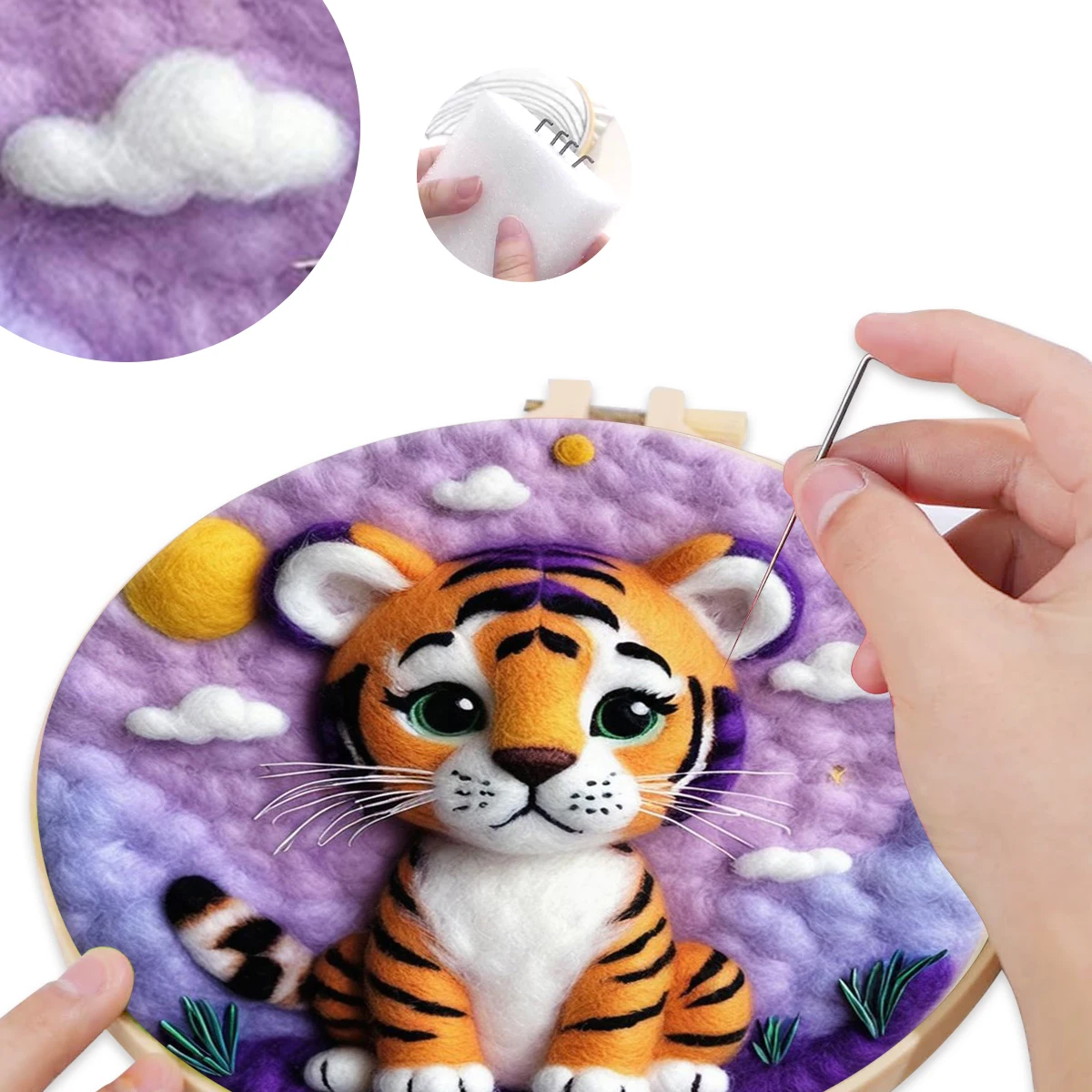 SDOYUNO Wool Felting Tools tiger Stitch Diy Craft Supplies Wool Felt Kits Diy Creative Making Wool Felt Kit Needles Felting Kit
SDOYUNO Wool Felting Tools tiger Stitch Diy Craft Supplies Wool Felt Kits Diy Creative Making Wool Felt Kit Needles Felting Kit