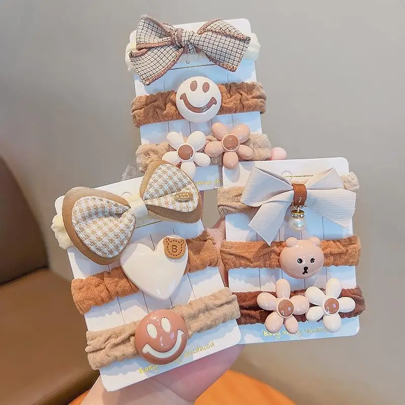 2026 New 3pcs/set Coffee Color Kids Hair Ties Cute Bear Bow Flower High Elastic Not Hurt Hair Toddles Girls Baby Accessories
2026 New 3pcs/set Coffee Color Kids Hair Ties Cute Bear Bow Flower High Elastic Not Hurt Hair Toddles Girls Baby Accessories