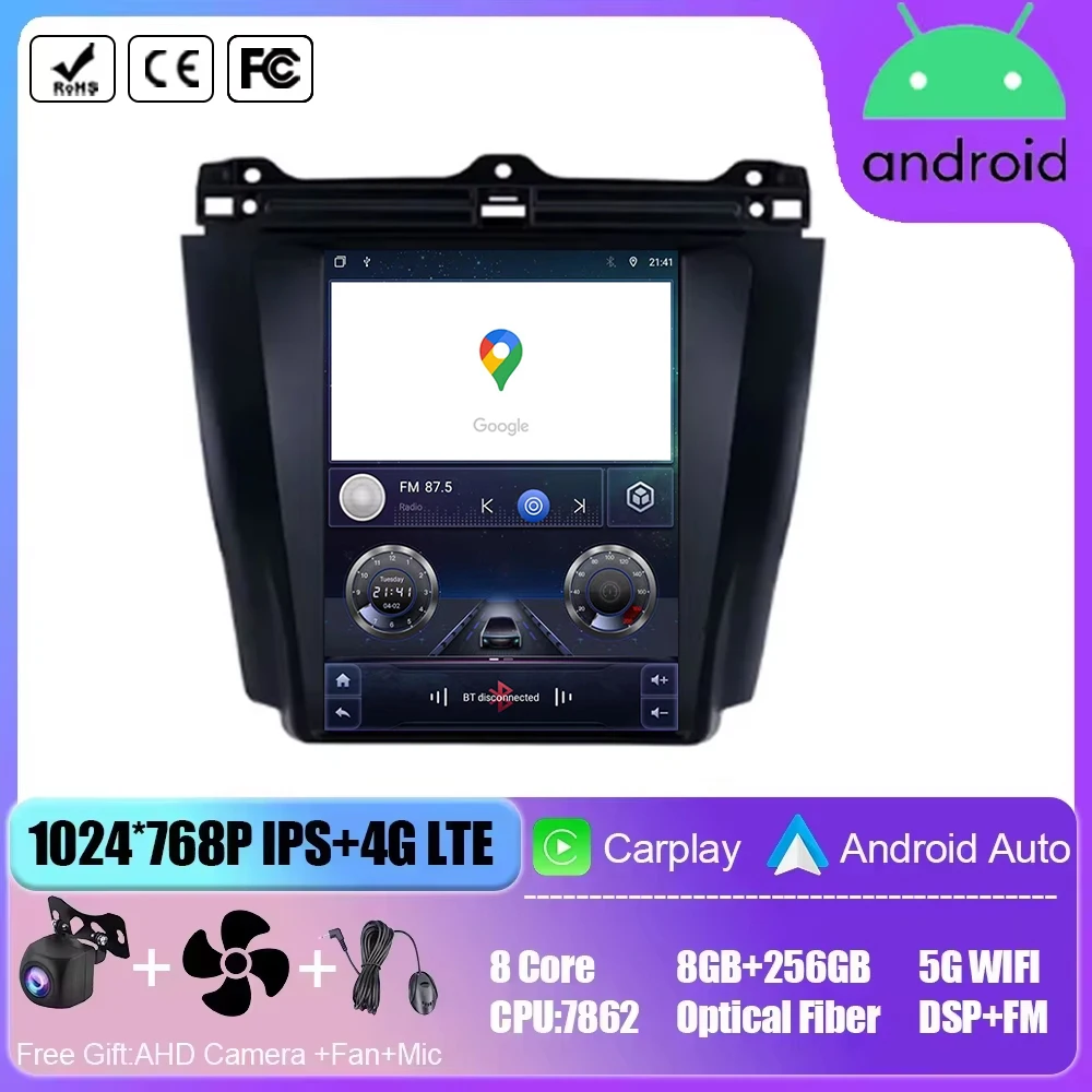 9,7-дюймовый Android 14 для Honda Accord 7 2003–2007 Автомобильный видеоплеер Навигация Мультимедийный автомобильный беспроводной Carplay BT 4G без DVD
9,7-дюймовый Android 14 для Honda Accord 7 2003–2007 Автомобильный видеоплеер Навигация Мультимедийный автомобильный беспроводной Carplay BT 4G без DVD