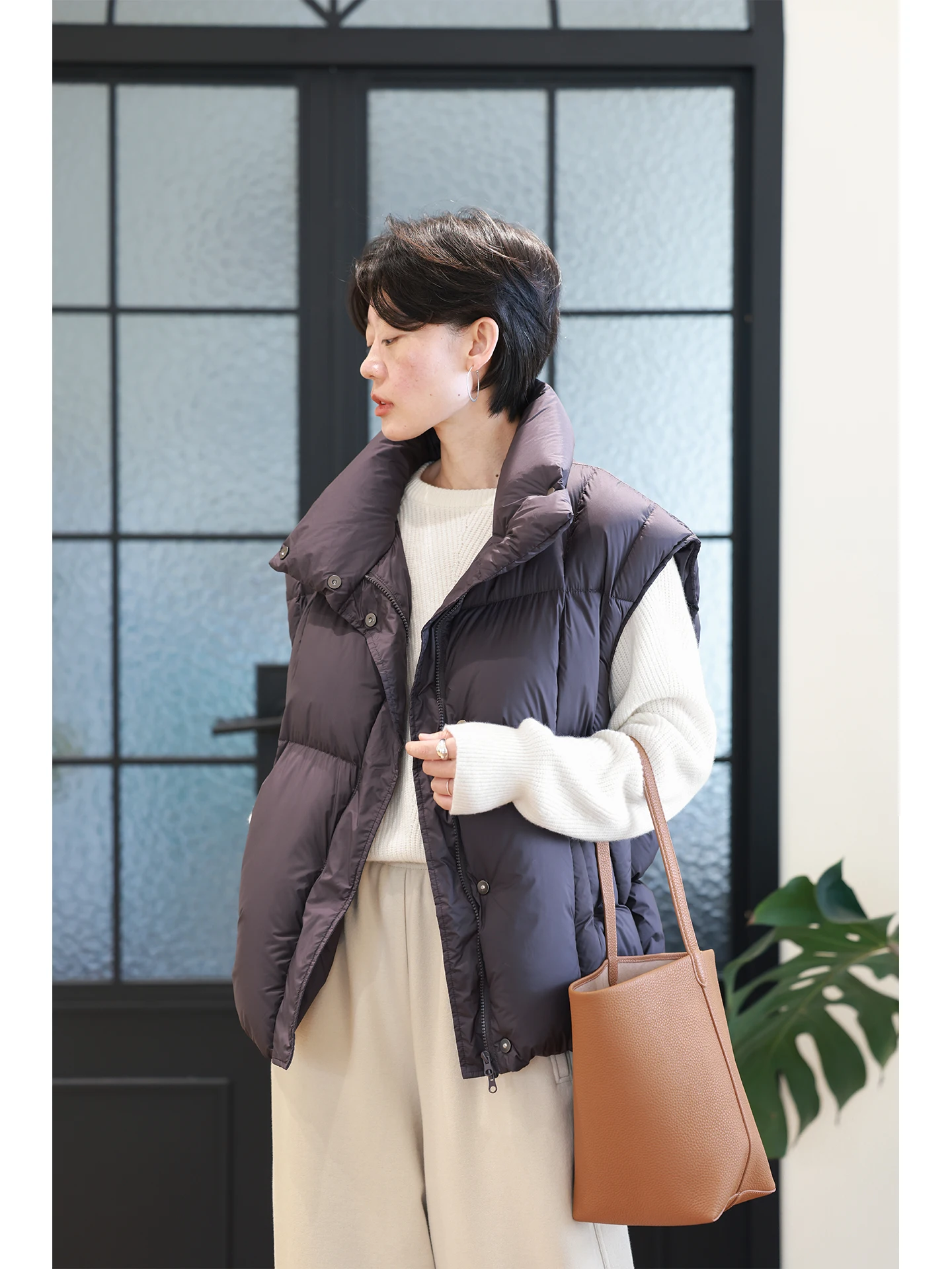 Women's Thiened 90 White Du down Jaet Vest Warm Cozy Bread Sle Cotton Padded Vest Casual Commute Sle Loose Fit
Women's Thiened 90 White Du down Jaet Vest Warm Cozy Bread Sle Cotton Padded Vest Casual Commute Sle Loose Fit