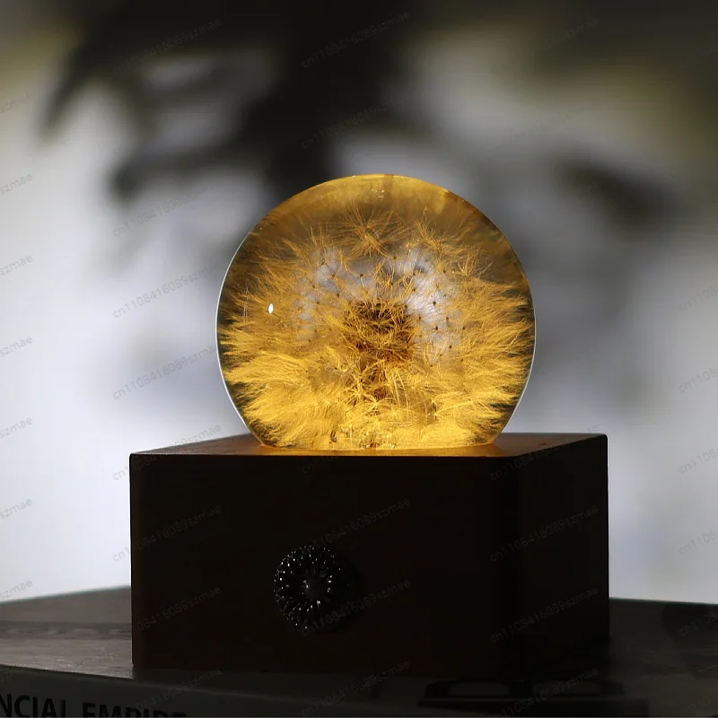 Dandelion Ambient Night Light, Resin Eternal Flower Wooden Ball Ornament, Romantic Home Decor Perfect Gift for Kids Couples
Dandelion Ambient Night Light, Resin Eternal Flower Wooden Ball Ornament, Romantic Home Decor Perfect Gift for Kids Couples