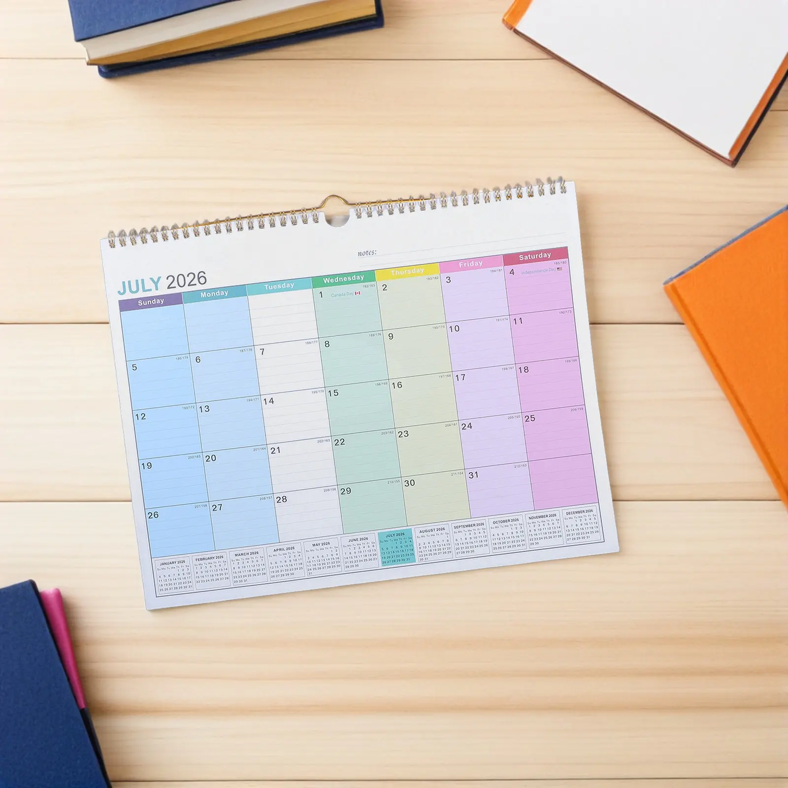 2026.7-2027.12 Wall Calendar Planner English Hanging Monthly Spiral Binding Large Yearly Academic Family Office Planner Holidays
2026.7-2027.12 Wall Calendar Planner English Hanging Monthly Spiral Binding Large Yearly Academic Family Office Planner Holidays