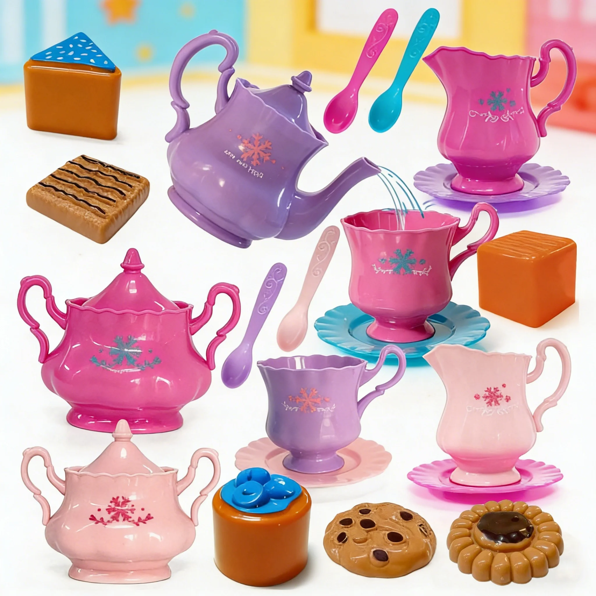 Tea Set for Little Girls, Tea Party Set, Tea Set for Toddlers Including Kettle, Cookies, Kids Play Food, Boys Girls Gifts
Tea Set for Little Girls, Tea Party Set, Tea Set for Toddlers Including Kettle, Cookies, Kids Play Food, Boys Girls Gifts