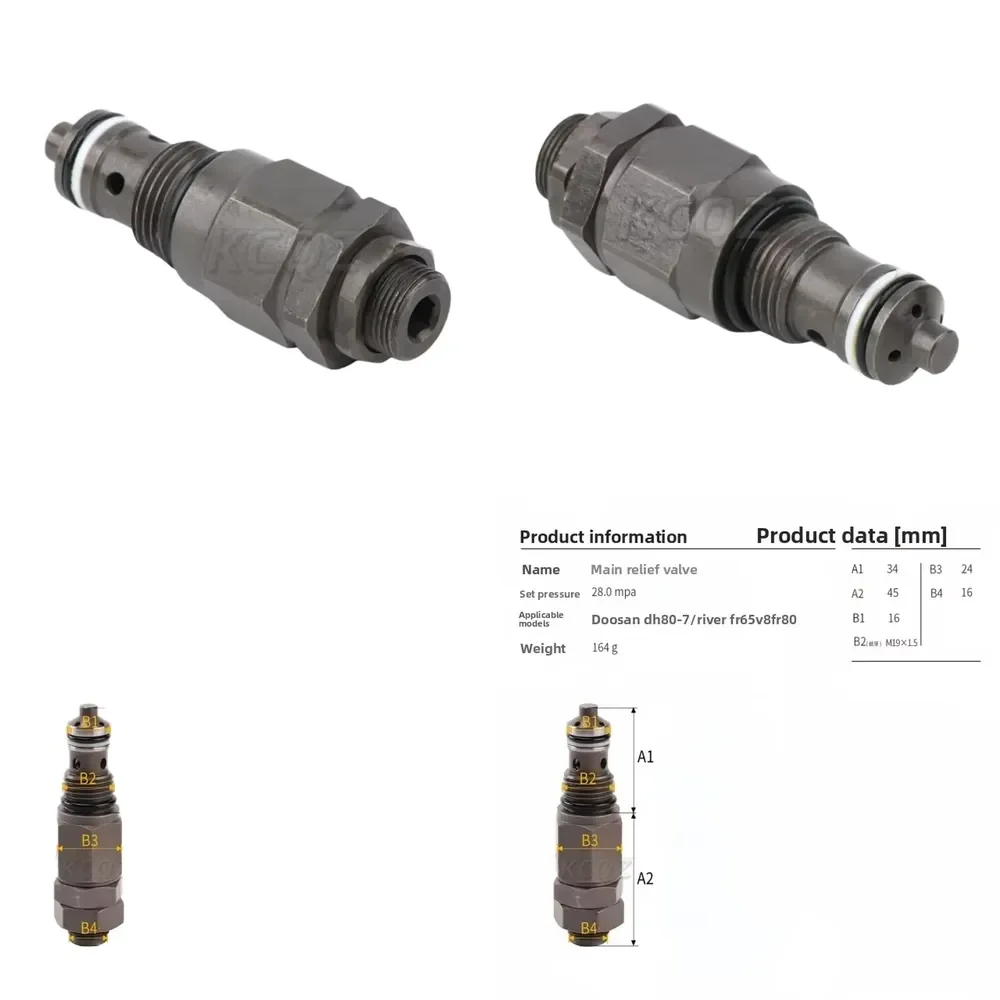 Over Load Relief Valve for Excavator 2420-1226 DH170-5 DH220-5 DH80 DH250-5 DH225-7 Oil Port Overflow Valve
Over Load Relief Valve for Excavator 2420-1226 DH170-5 DH220-5 DH80 DH250-5 DH225-7 Oil Port Overflow Valve