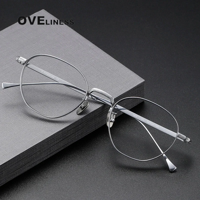 Pure Titanium Glasses Frame for Men Women Retro Round Eyeglasses frames Vintage Eyewear spectacles
Pure Titanium Glasses Frame for Men Women Retro Round Eyeglasses frames Vintage Eyewear spectacles