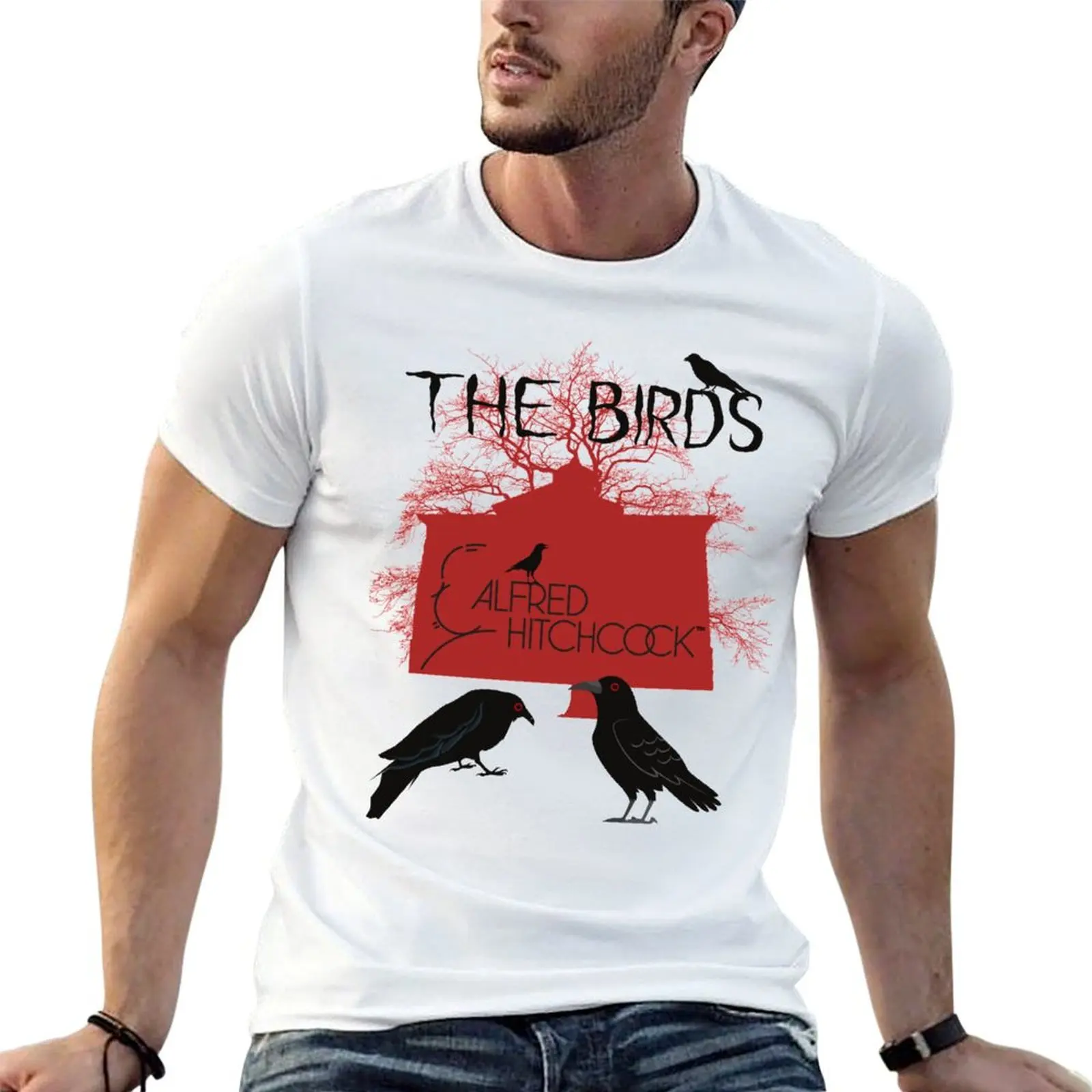 The t Alfred funny (Red shirt T-Shirt Birds shirts t man Hitchcock Version) - personalised
The t Alfred funny (Red shirt T-Shirt Birds shirts t man Hitchcock Version) - personalised
