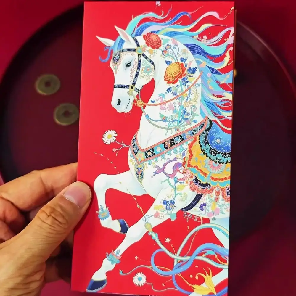 6 pieces Horse Year Design Chinese New Year Envelope Traditional Cartoon Red Envelope Blessing Creative Gift Envelopes
6 pieces Horse Year Design Chinese New Year Envelope Traditional Cartoon Red Envelope Blessing Creative Gift Envelopes