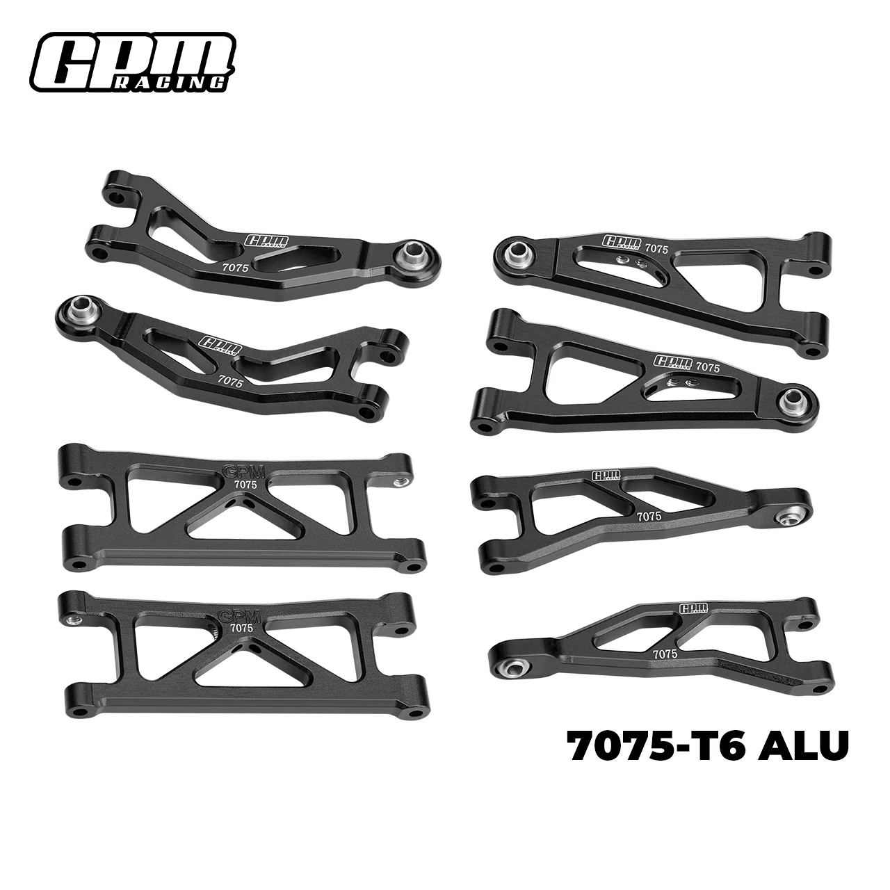 Комплект передних и задних рычагов подвески из сплава GPM 7075, ARRMA 1/18, гранитный Grom Typhon 
Комплект передних и задних рычагов подвески из сплава GPM 7075, ARRMA 1/18, гранитный Grom Typhon