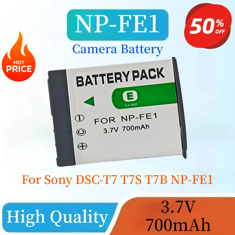 Brand New NP-FE1 Digital Camera Battery 3.7V 750mAh Suitable for Sony DSC-T7 T7S T7B NPFE1 Rechargeable Lithium Battery
Brand New NP-FE1 Digital Camera Battery 3.7V 750mAh Suitable for Sony DSC-T7 T7S T7B NPFE1 Rechargeable Lithium Battery