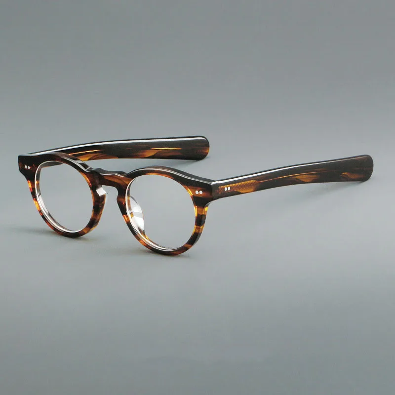 High Quality Stripe Small Oval Acetate Glasses Frame Men Women Retro Round Rivet Spectacles Can Customize Myopia Reading Lenses
High Quality Stripe Small Oval Acetate Glasses Frame Men Women Retro Round Rivet Spectacles Can Customize Myopia Reading Lenses