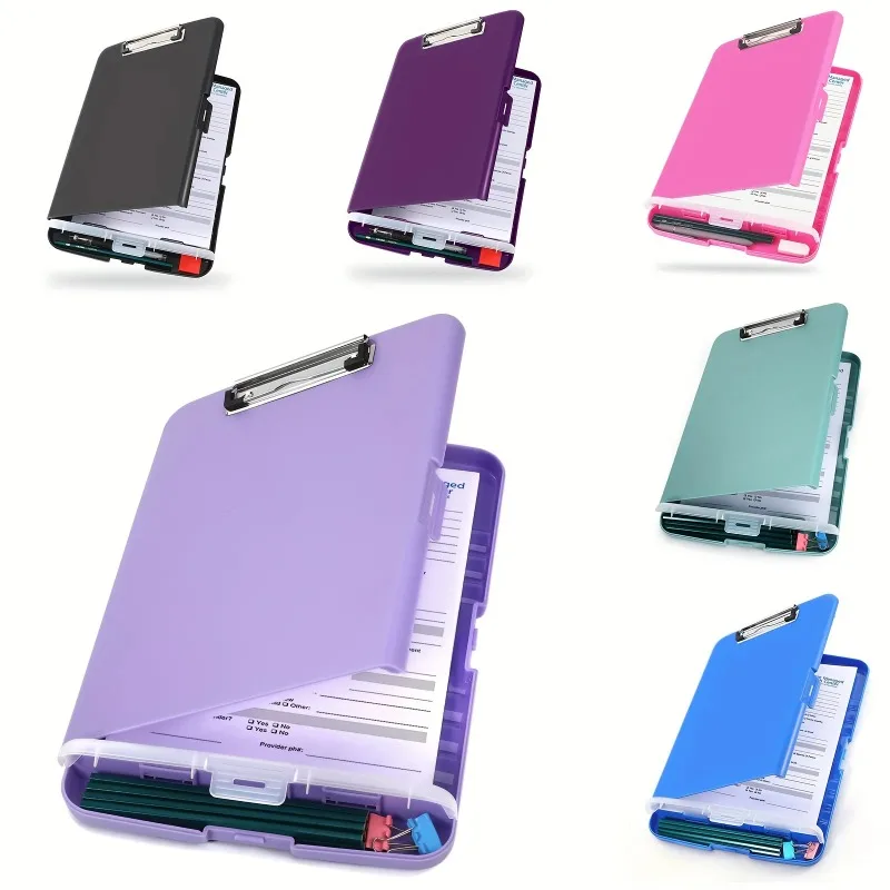 Clipboard with Storage, 8.5x11, Plastic Clipboard with Pen Holder, Clip Board Folder for Women Teachers Work, Office Supplies
Clipboard with Storage, 8.5x11, Plastic Clipboard with Pen Holder, Clip Board Folder for Women Teachers Work, Office Supplies