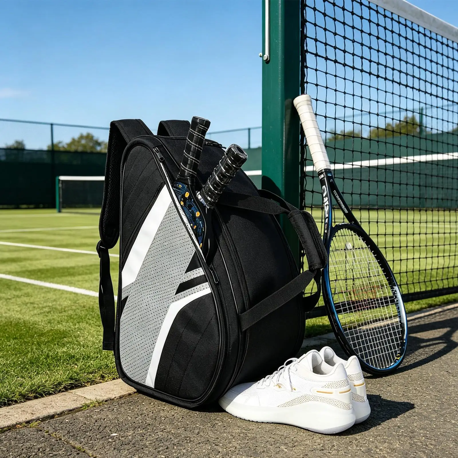 Multifunctional Tennis Racket Bag Oxford Cloth Carrier with Adjustable Straps for Pickleball Badminton Tennis and Travel
Multifunctional Tennis Racket Bag Oxford Cloth Carrier with Adjustable Straps for Pickleball Badminton Tennis and Travel