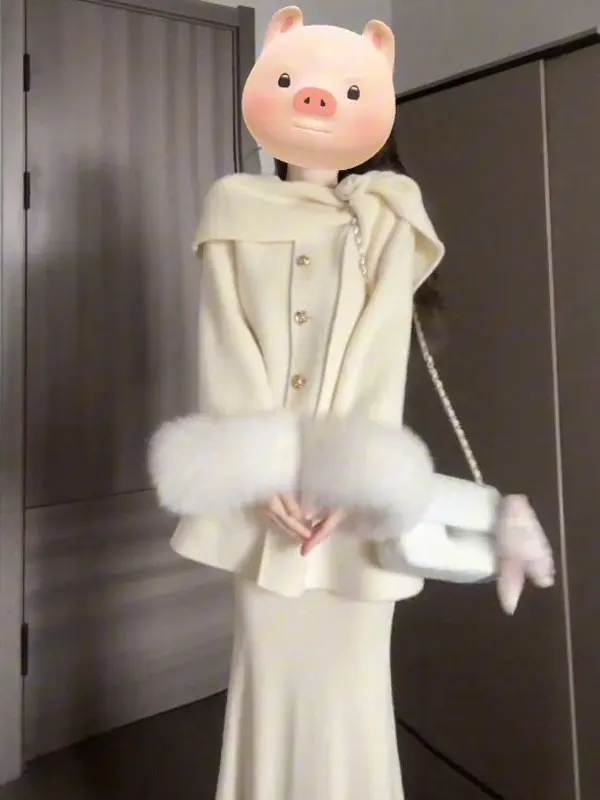 Ele Mid-Length Woolen Coat Gentle Sle Loose Fit Beautiful Unique Design for Autumn Commute Korean Version Straight Cut
Ele Mid-Length Woolen Coat Gentle Sle Loose Fit Beautiful Unique Design for Autumn Commute Korean Version Straight Cut