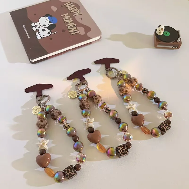 Y2K Warm Brown Beaded Phone Chain Lanyard Plush Leopard Star Beads Wrist Strap Kawaii Handmade Sweet Cool Decor for Girl Besties
Y2K Warm Brown Beaded Phone Chain Lanyard Plush Leopard Star Beads Wrist Strap Kawaii Handmade Sweet Cool Decor for Girl Besties