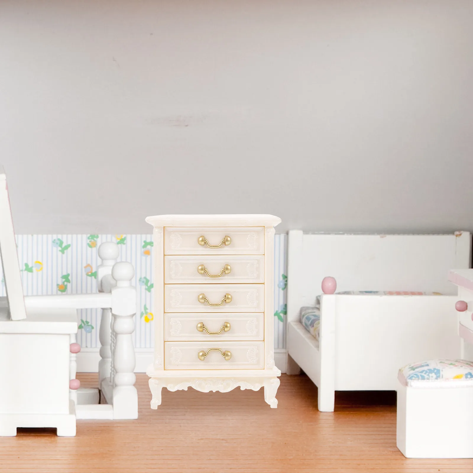 Miniature Cabinet Plastic Vintage Style Small Furniture Bedroom Decorative Ornament Mini House Furnishing Accessory
Miniature Cabinet Plastic Vintage Style Small Furniture Bedroom Decorative Ornament Mini House Furnishing Accessory