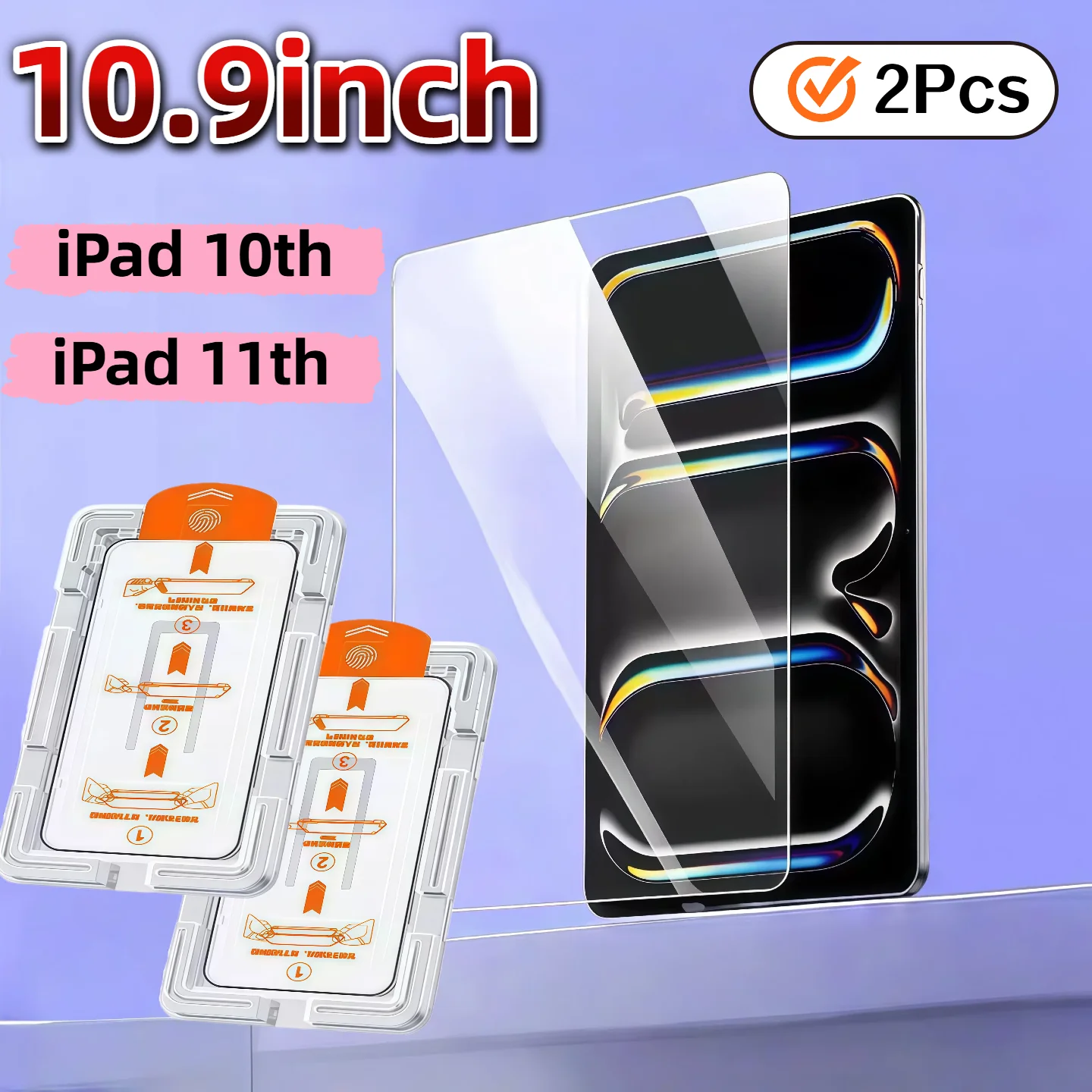 2-Pack HD Tempered Glass Screen Protector for 10.9-inch iPad 10th/11th Generation, 9H Hardness, Dust-Free and Bubble-Free
2-Pack HD Tempered Glass Screen Protector for 10.9-inch iPad 10th/11th Generation, 9H Hardness, Dust-Free and Bubble-Free