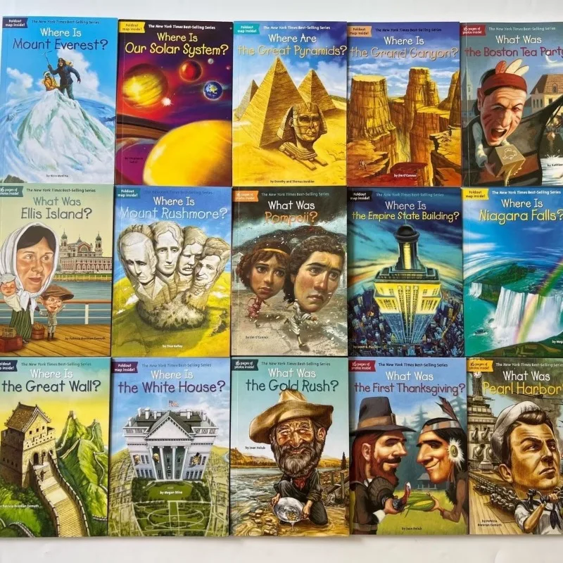 Children's History Book Set: What Was/Where Is Series - Historical Encyclopedia, Children's Science English Picture Books
Children's History Book Set: What Was/Where Is Series - Historical Encyclopedia, Children's Science English Picture Books