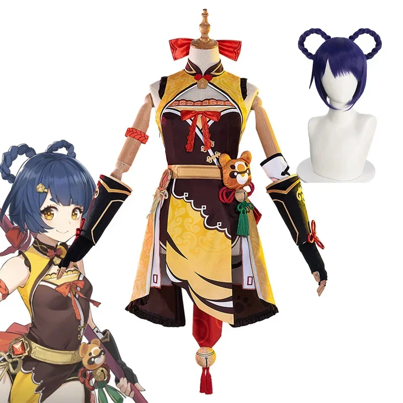 CosplayAnime Genshin Impact Xiangling Cosplay Costume Wig Women Dress Halloween Party Outfit Uniform Xiang Ling Costume Cosplay
CosplayAnime Genshin Impact Xiangling Cosplay Costume Wig Women Dress Halloween Party Outfit Uniform Xiang Ling Costume Cosplay