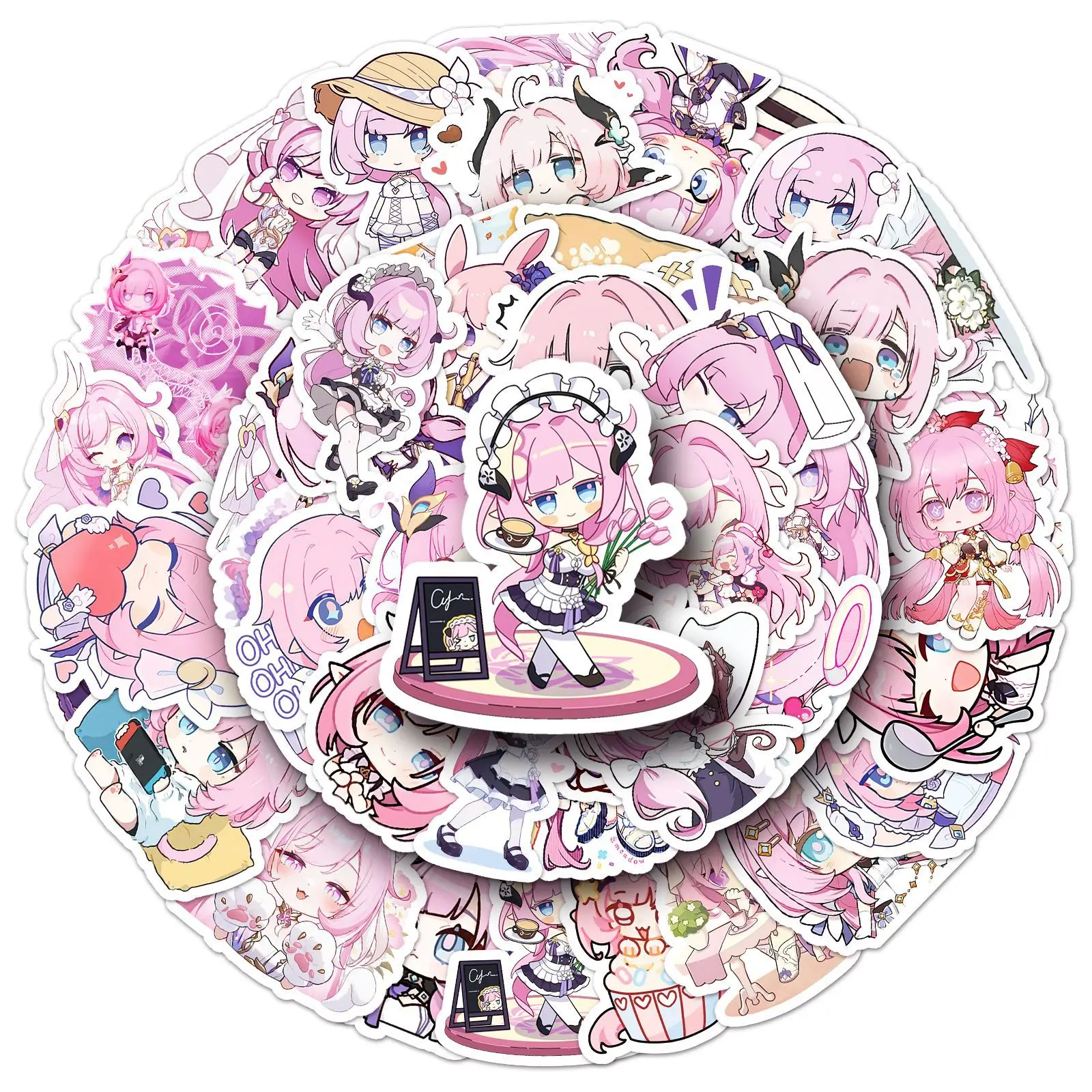 10/30/50PCS Honkai Impact 3 Stickers Cute Elysia Cartoon Sticker Fridge Luggage Laptop Phone Guitar Car Bike Skateboard Decals
10/30/50PCS Honkai Impact 3 Stickers Cute Elysia Cartoon Sticker Fridge Luggage Laptop Phone Guitar Car Bike Skateboard Decals
