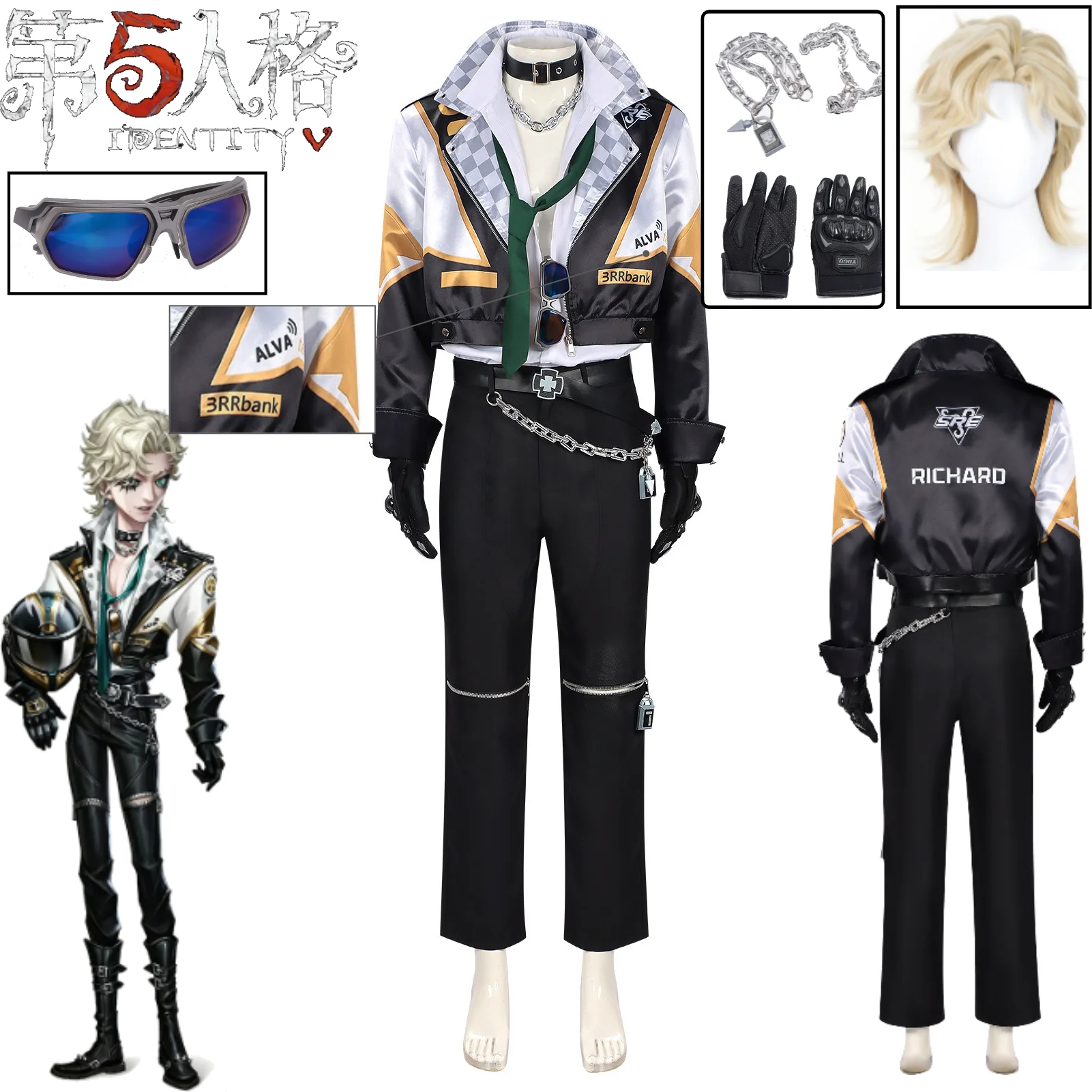 Game Identity V Cosplay Costume E-sports Knight Richard Sterling Outfit Game Character Cos Suit Wig for Cosplay Events Party
Game Identity V Cosplay Costume E-sports Knight Richard Sterling Outfit Game Character Cos Suit Wig for Cosplay Events Party