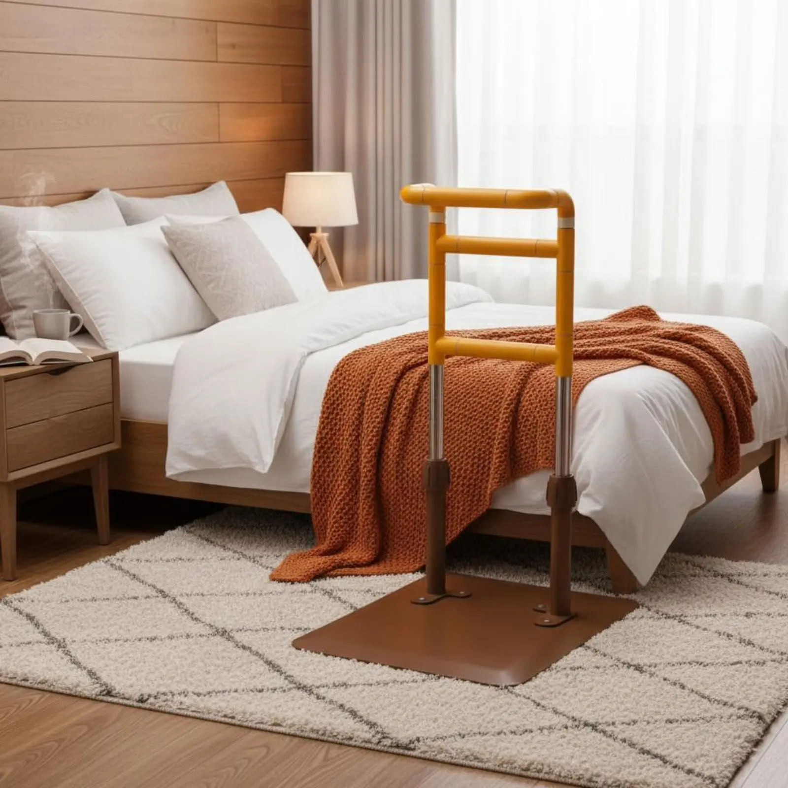 Bedside Assist Rail Easy-Install Installation Bed Support Handle Bed Assist Bar Fall Safety Bedside Handrail Sturdy-Duty
Bedside Assist Rail Easy-Install Installation Bed Support Handle Bed Assist Bar Fall Safety Bedside Handrail Sturdy-Duty