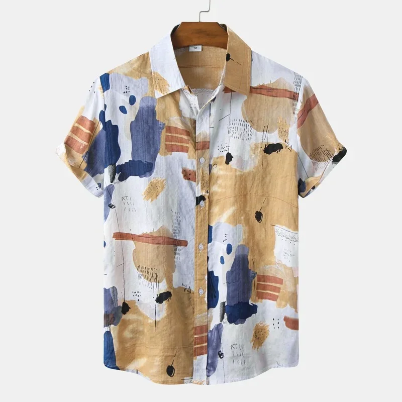 Men Clothing 2022 Summer New Contrast Color Short Sleeve Men's Shirts Casual Fashion Lapel Large Size Camisas Para Hombre
Men Clothing 2022 Summer New Contrast Color Short Sleeve Men's Shirts Casual Fashion Lapel Large Size Camisas Para Hombre