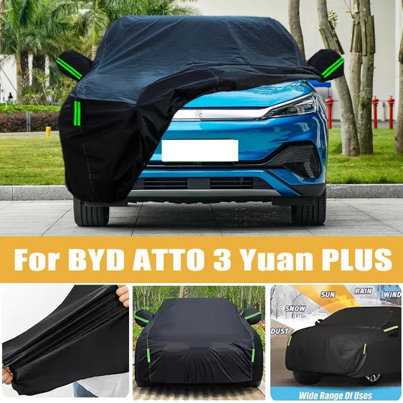 For BYD ATTO 3 Yuan PLUS Full Car Cover Four Seasons Outdoor Sun Anti UV Rain Snow Dust Protection Oxford Cloth Accessories
For BYD ATTO 3 Yuan PLUS Full Car Cover Four Seasons Outdoor Sun Anti UV Rain Snow Dust Protection Oxford Cloth Accessories