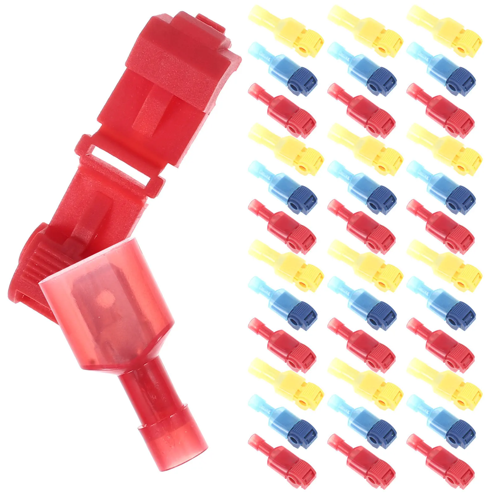 180Pcs T-Tap Wire Connectors Nylon Insulated Quick Splice Electrical Terminal Kit for Auto Wiring Outdoor Industrial Low Voltage
180Pcs T-Tap Wire Connectors Nylon Insulated Quick Splice Electrical Terminal Kit for Auto Wiring Outdoor Industrial Low Voltage