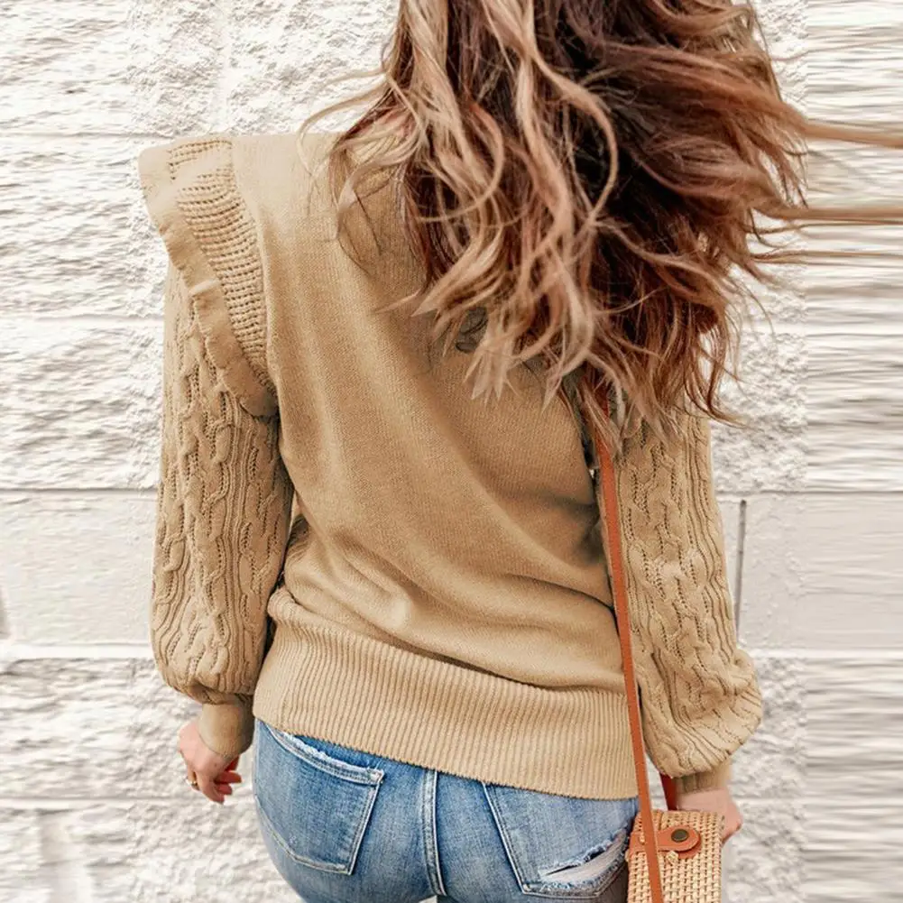 Chic Casual Sweater Long Sleeves Comfy Pullover Sweater Women Pure Color Basic Sweater Jumper
Chic Casual Sweater Long Sleeves Comfy Pullover Sweater Women Pure Color Basic Sweater Jumper