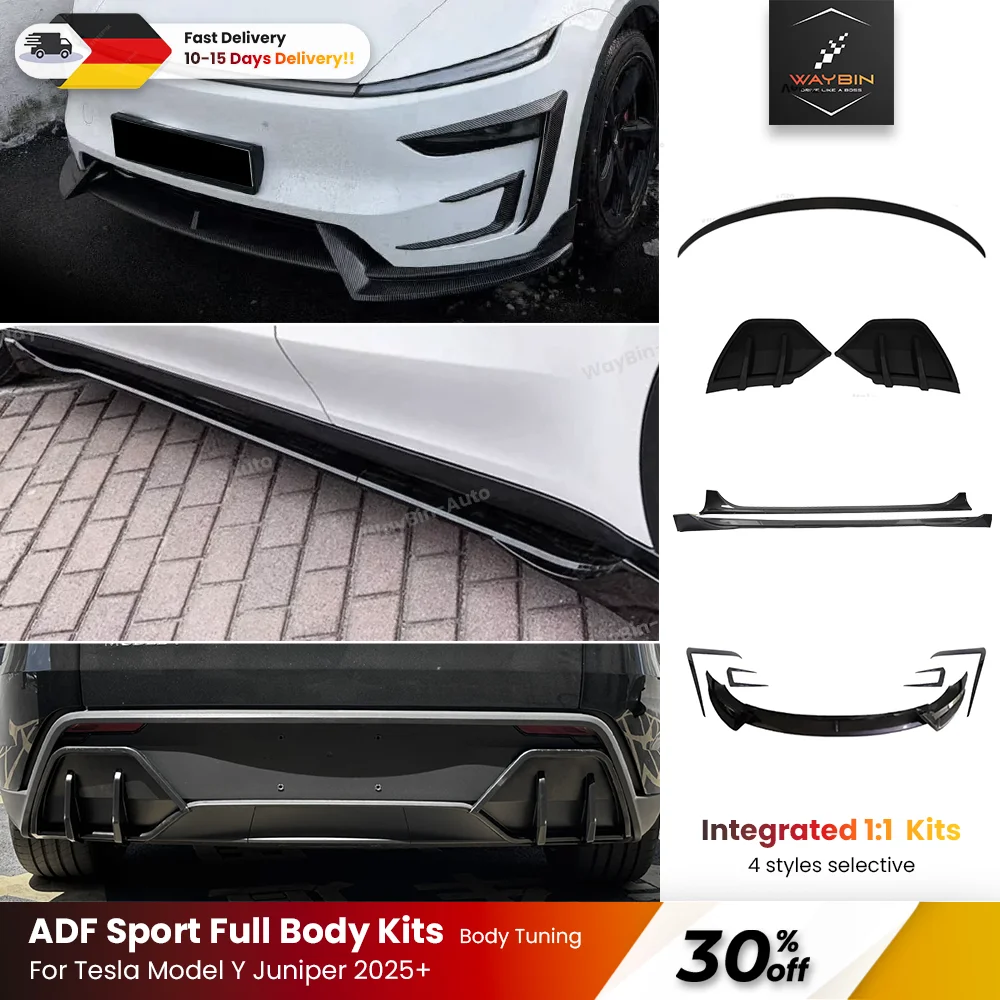 For Tesla Model Y Juniper 2025+ AD Front Lip Spoiler -Body Kit Bumper with Rear Diffuser Spoiler Trim Side Skirt Car Accessories
For Tesla Model Y Juniper 2025+ AD Front Lip Spoiler -Body Kit Bumper with Rear Diffuser Spoiler Trim Side Skirt Car Accessories