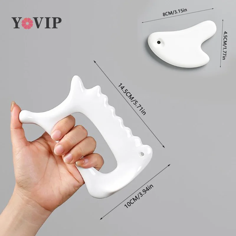 White Ceramic Scraping Board Facial Guasha Handheld Full Body Universal Type Acupoint Massager Lymphatic Drainage Massager
White Ceramic Scraping Board Facial Guasha Handheld Full Body Universal Type Acupoint Massager Lymphatic Drainage Massager