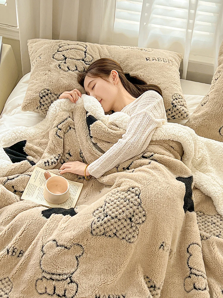 Indigo Coral Fce Blanket Thiened Winter Bedding Office Nap Sofa Cover Blanket Polyester Fiber Adult Universal Use
Indigo Coral Fce Blanket Thiened Winter Bedding Office Nap Sofa Cover Blanket Polyester Fiber Adult Universal Use