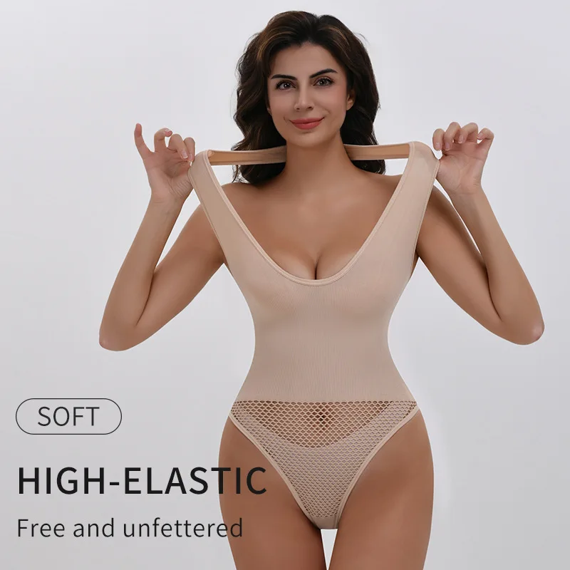 American Style Hanging Neck One-Piece Shapewear, Belly Cinching Body Hugging Bodysuit, Sexy Back, Waist Cinching, Shaping And
American Style Hanging Neck One-Piece Shapewear, Belly Cinching Body Hugging Bodysuit, Sexy Back, Waist Cinching, Shaping And