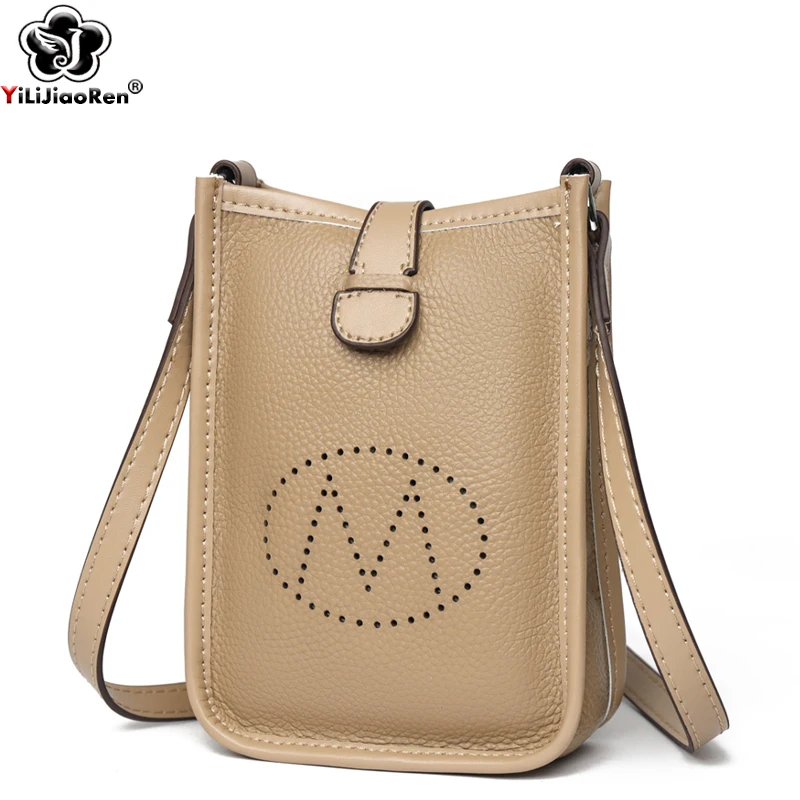 100% Genuine Leather Shoulder Bag Woman Cowhide Mobile Phone Bag Small Crossbody Bag Ladies Purse Messenger Bags Female Designer
100% Genuine Leather Shoulder Bag Woman Cowhide Mobile Phone Bag Small Crossbody Bag Ladies Purse Messenger Bags Female Designer