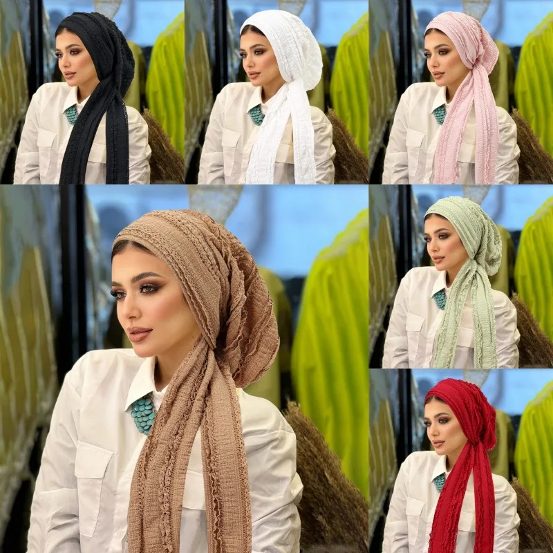 Fashion Headwrap Lotus Crinkle Elegant Turban Women Long Tail Tie Daily Wear Versatile Sun Protection
Fashion Headwrap Lotus Crinkle Elegant Turban Women Long Tail Tie Daily Wear Versatile Sun Protection