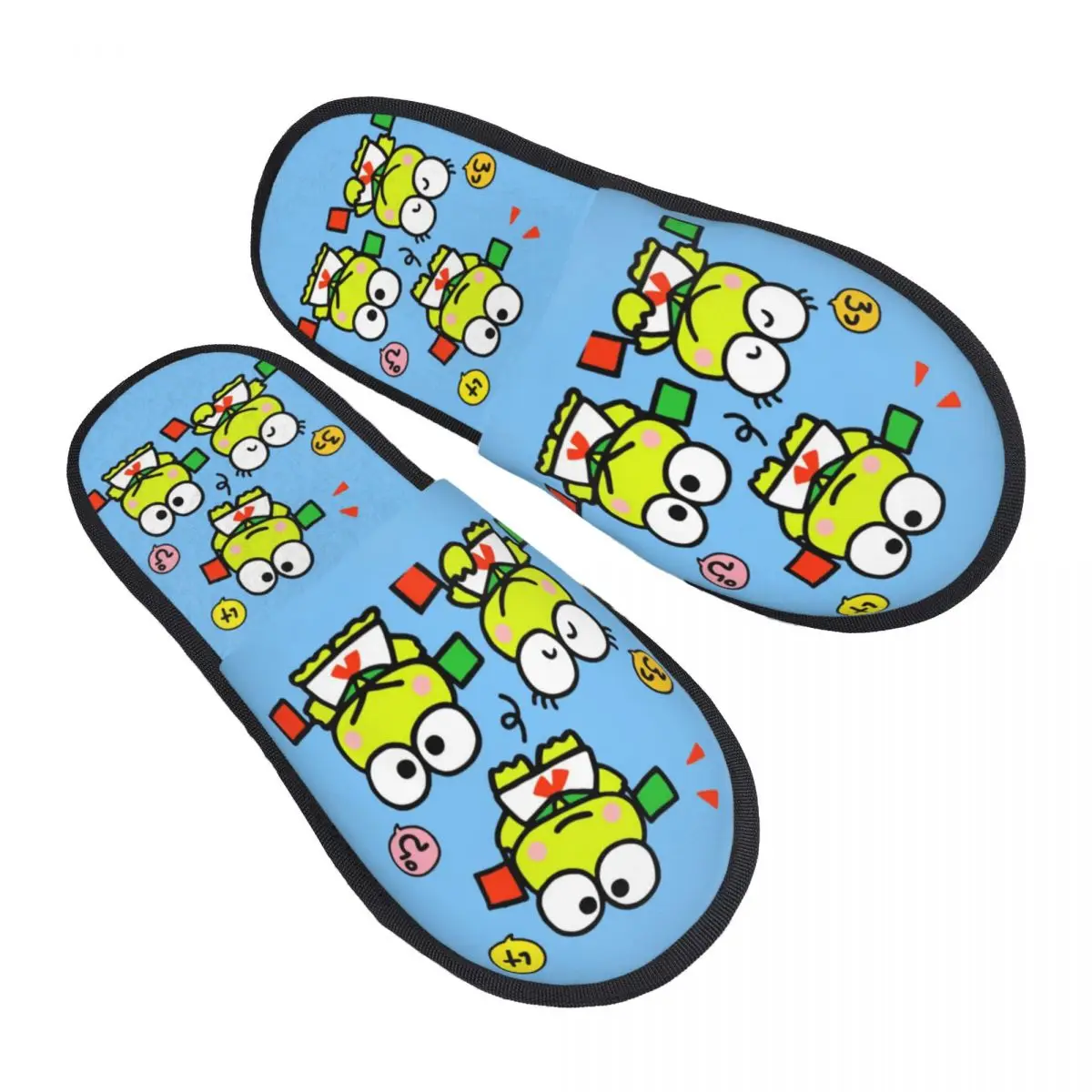 Домашние тапочки Keroppi из мягкой пены с эффектом памяти, женские удобные теплые нескользящие тапочки в стиле аниме
Домашние тапочки Keroppi из мягкой пены с эффектом памяти, женские удобные теплые нескользящие тапочки в стиле аниме