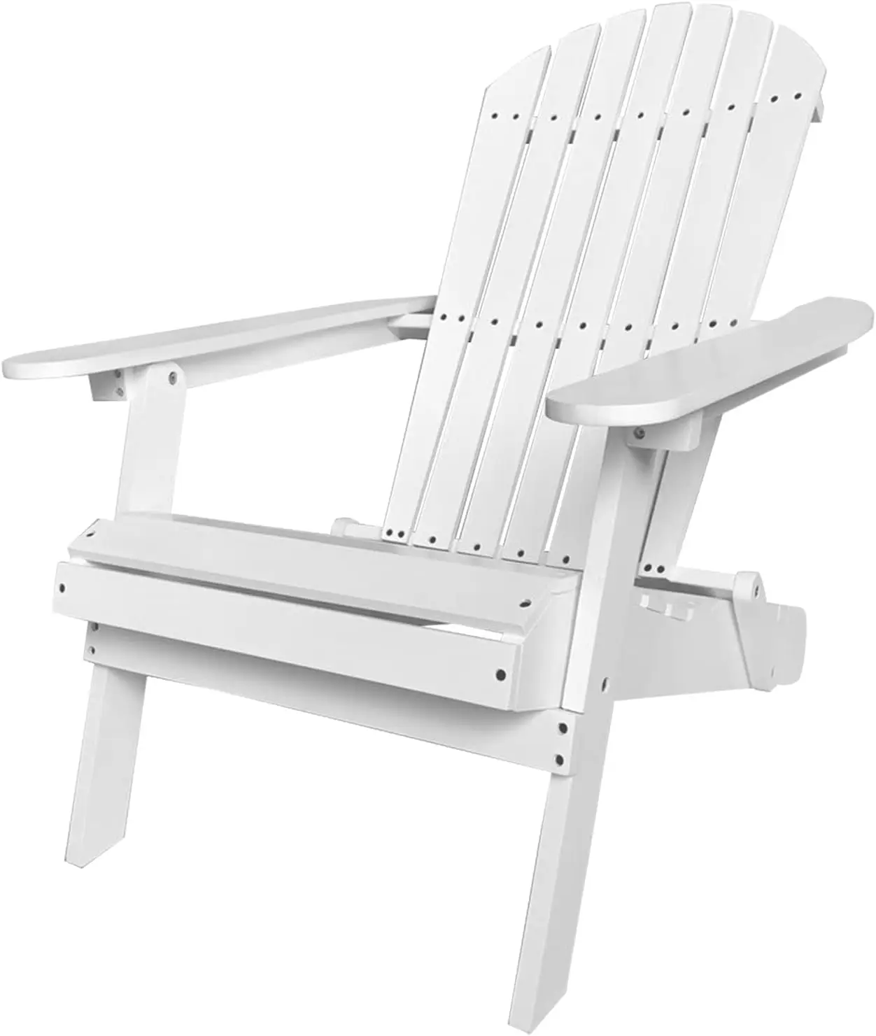 Adirondack Chair,Folding Wooden Lounger Chair,All-Weather Chair for Fire Pit/Garden/Fish with 250lbs Duty Rating,White
Adirondack Chair,Folding Wooden Lounger Chair,All-Weather Chair for Fire Pit/Garden/Fish with 250lbs Duty Rating,White