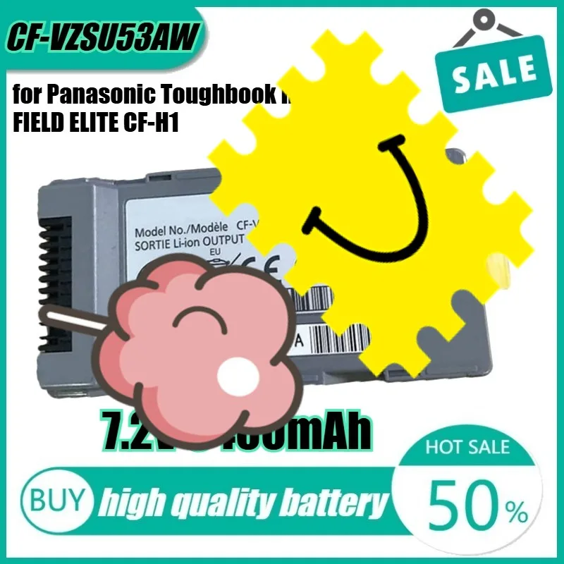 7.2V 23Wh 3400mAh CF-VZSU53AW Laptop Battery for Panasonic Toughbook H1 FIELD ELITE CF-H1 CF-H2 CF-U1 ULTRA
7.2V 23Wh 3400mAh CF-VZSU53AW Laptop Battery for Panasonic Toughbook H1 FIELD ELITE CF-H1 CF-H2 CF-U1 ULTRA