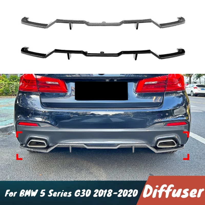 For BMW 5 Series G30 M Sport 2018-2020 Car Rear Bumper Diffuser Splitter Spoiler Black Carbon Body Kit Modification parts
For BMW 5 Series G30 M Sport 2018-2020 Car Rear Bumper Diffuser Splitter Spoiler Black Carbon Body Kit Modification parts