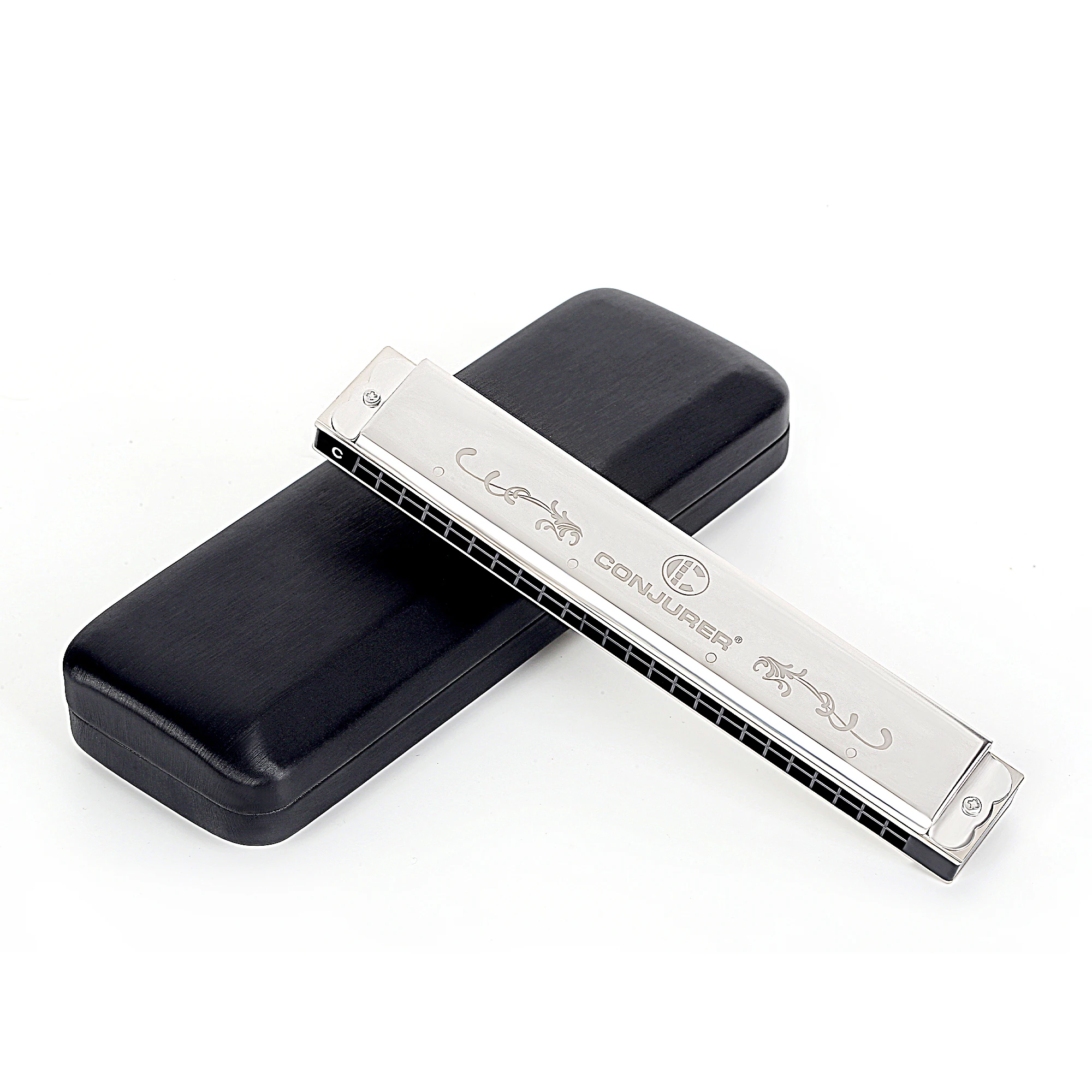 CONJURER 24 Hole Tremolo Harmonica Silver color for Beginners Adults Kids with case
CONJURER 24 Hole Tremolo Harmonica Silver color for Beginners Adults Kids with case