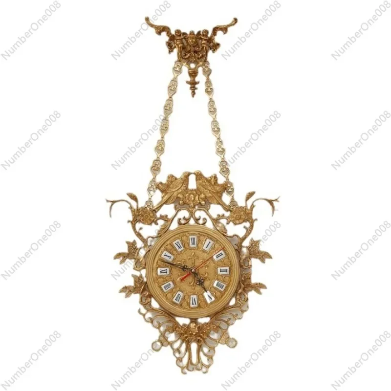 French European Baroque Retro Creative Brass Angel Bird Heavy Industry Chain All Copper Decorative Classical Wall Clock
French European Baroque Retro Creative Brass Angel Bird Heavy Industry Chain All Copper Decorative Classical Wall Clock