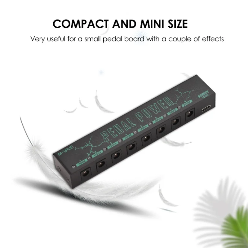 M-VAVE PEDAL POWER Guitar Pedal Power Guitar Effector Power Supply 8 Isolated DC Output
M-VAVE PEDAL POWER Guitar Pedal Power Guitar Effector Power Supply 8 Isolated DC Output