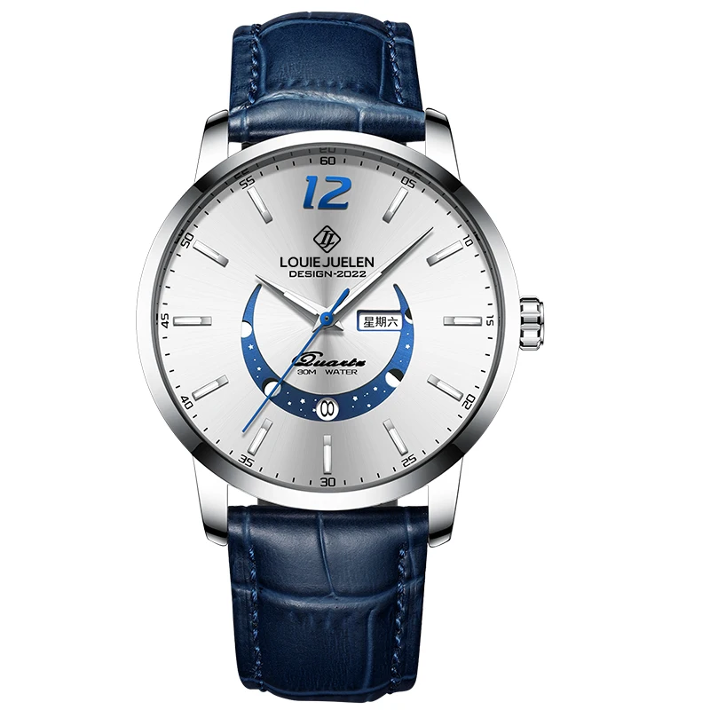 CQ171 Fashionable Men watch, night light waterproof leather strap, calendar quartz watch, business clock gift watches for man 
CQ171 Fashionable Men watch, night light waterproof leather strap, calendar quartz watch, business clock gift watches for man