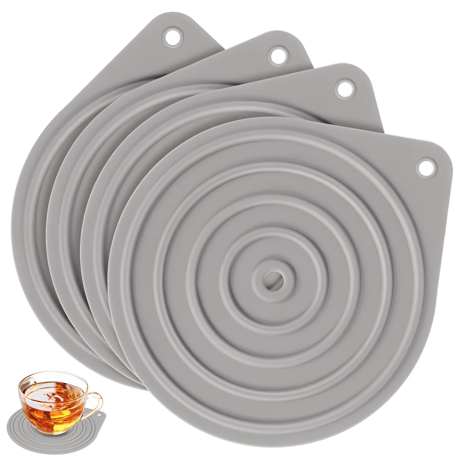 4 Pcs Heat Resistant Insulation Pads Round Silicone Pot Mat Kitchen Countertop Protector Hot Plate Holder Trivets Stacking Safe
4 Pcs Heat Resistant Insulation Pads Round Silicone Pot Mat Kitchen Countertop Protector Hot Plate Holder Trivets Stacking Safe